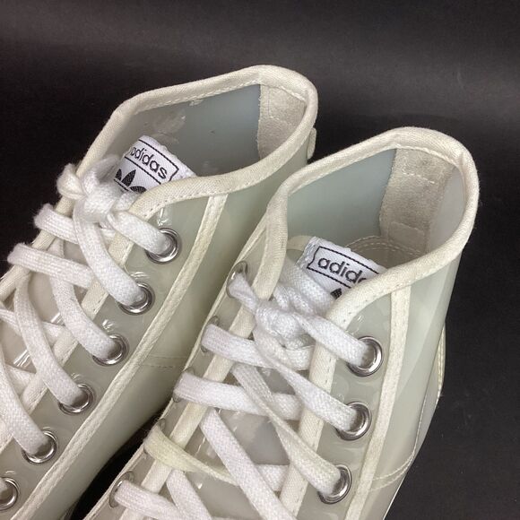 Adidas Nizza High Translucent Tint - Women's Sz 8 - Cloud White Sneakers- FW9940 - Picture 7 of 13